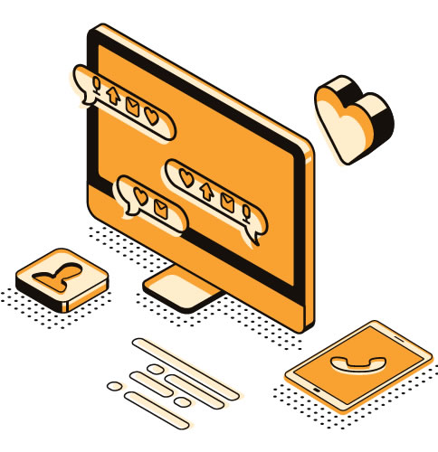Pokretanje biznisa iziskuje izradu modernog web sajta desktop illustration web icons