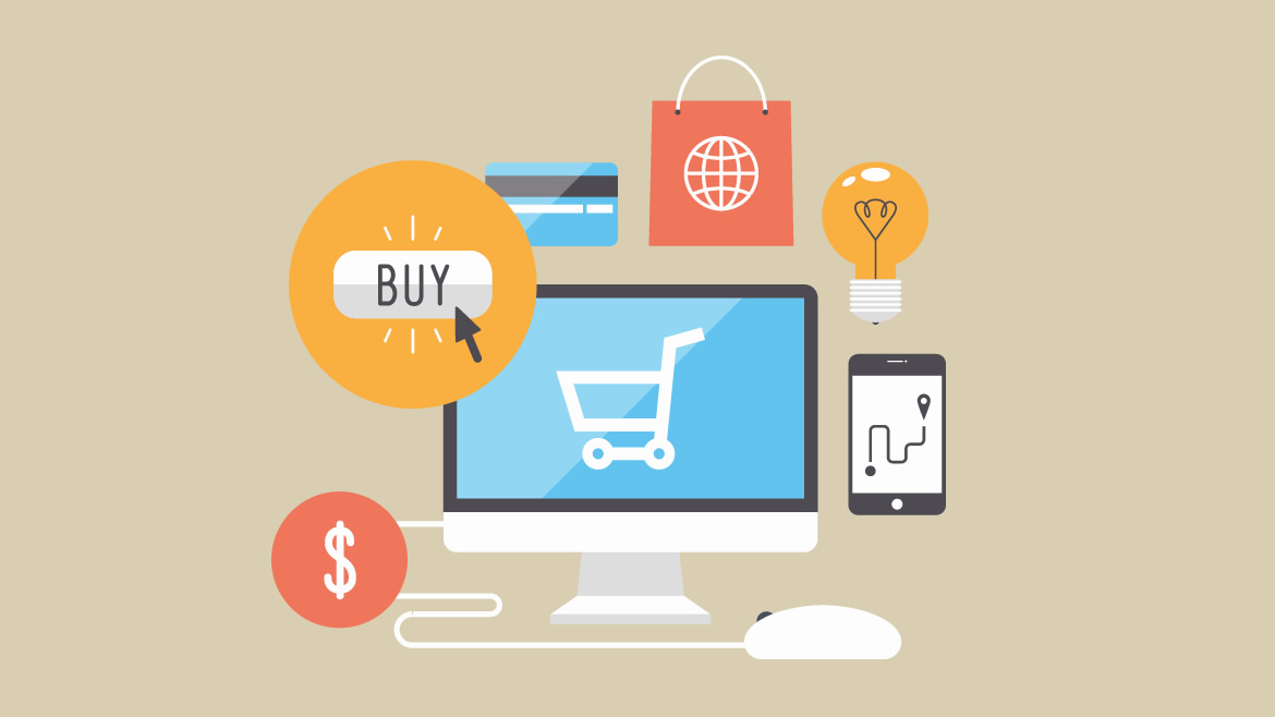 e-commerce online shopping illustration