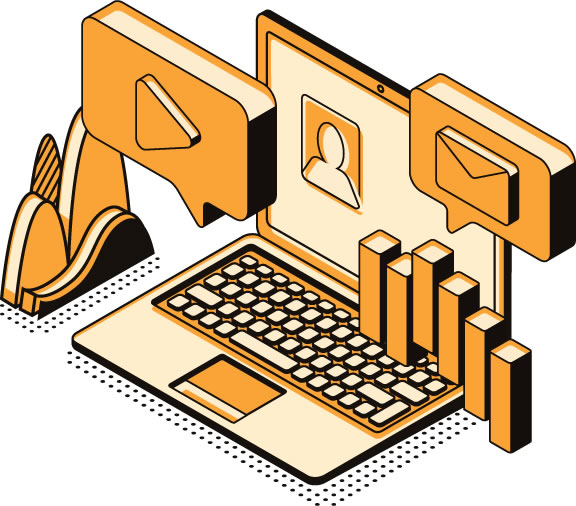 laptop illustration web icons